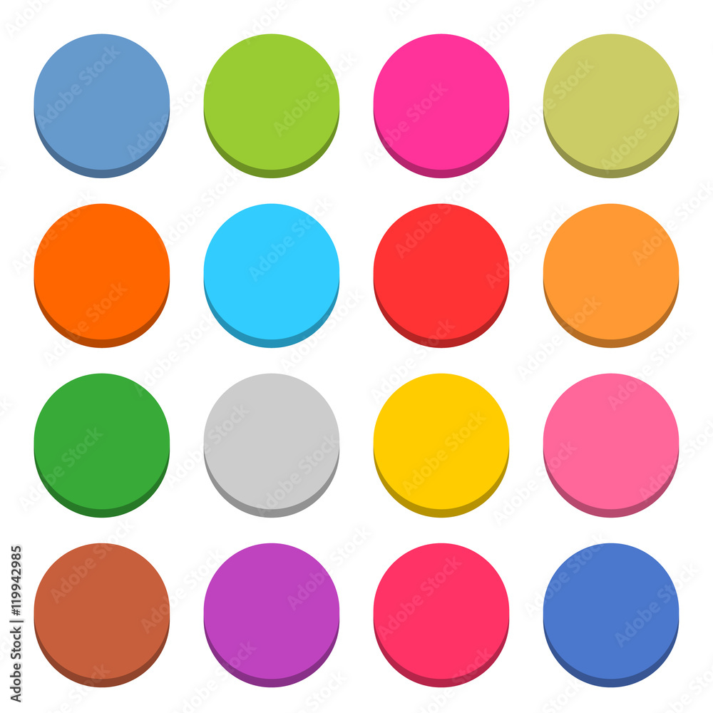 Flat blank web icon color round button Flat blank web icon color round button