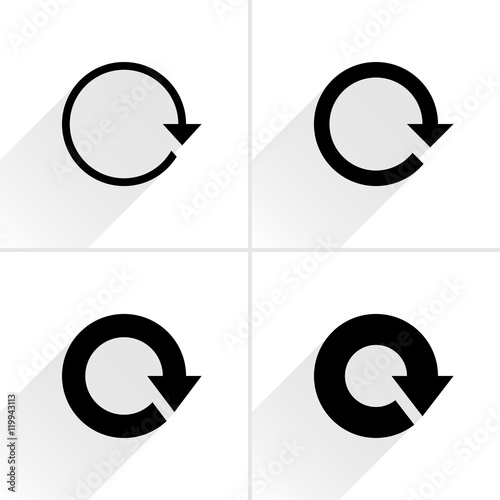 Arrow icon refresh, rotation, reset, repeat sign