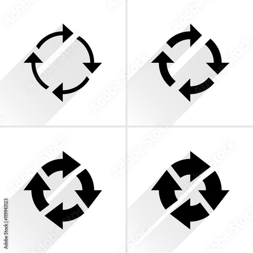 Arrow icon reload, refresh, rotation, reset sign
