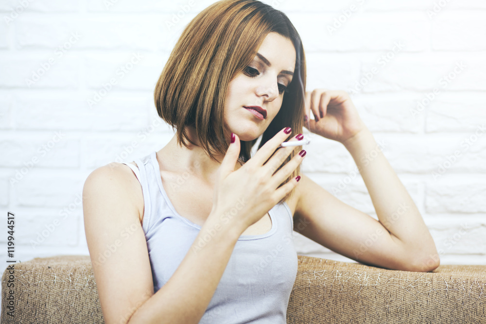 smoking woman smoking woman