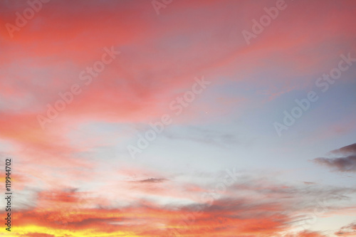 Fototapeta Naklejka Na Ścianę i Meble -  Summer sky clouds sunrise background
