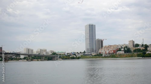 building on the seashore River Bridge photo