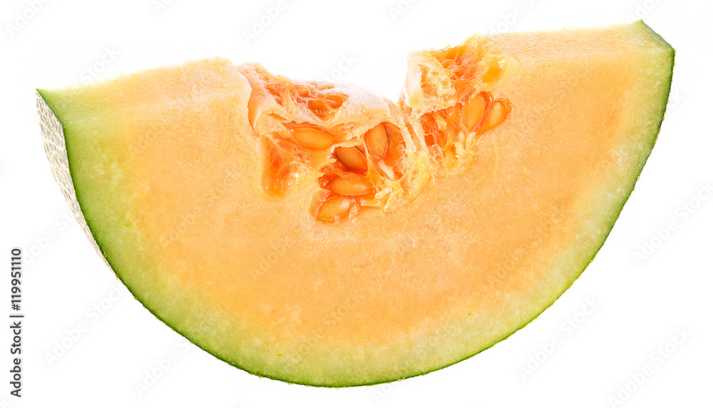 Slices of ripe cantaloupe melon Slices of ripe cantaloupe melon