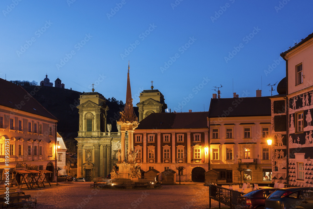 Fototapeta premium St. Anne's Church on Main Square in Mikulov. Mikulov