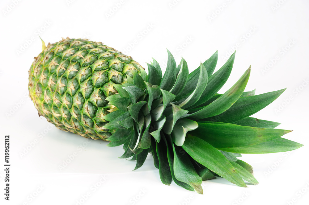 pineapple on white background pineapple on white background