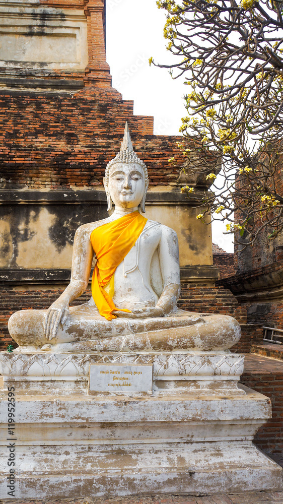 Buddha statue in Wat Yai Chai Mongkol. Ayuttaya, Thailand Buddha statue in Wat Yai Chai Mongkol. Ayuttaya, Thailand