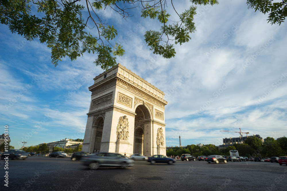 Fototapeta premium Triumph, arch in Paris, France