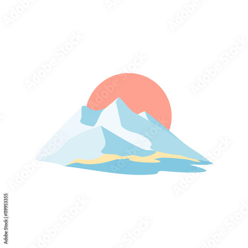 Mountain island. Symbolic image
