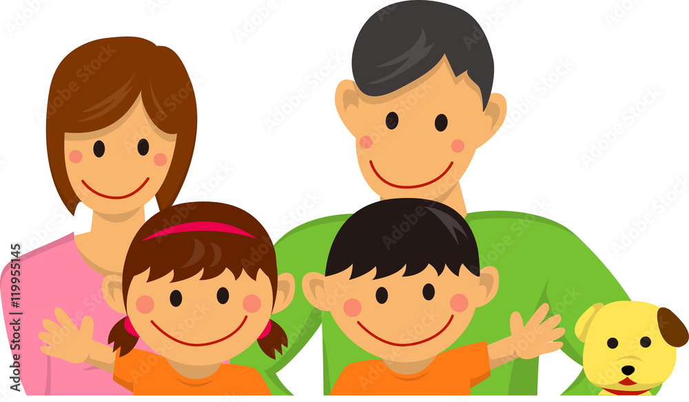 Family illustration (vector)