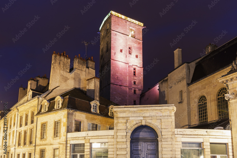 Dijon City Hall at night