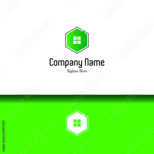 Real estate, apartment, condo, house, rental business. Corporate branding unique and creative lowercase flat logo design template