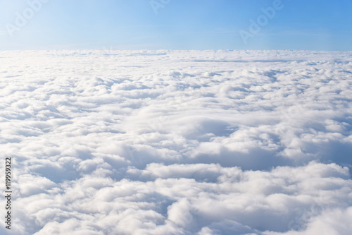 Obraz Widok cloudscape w słonecznym dniu