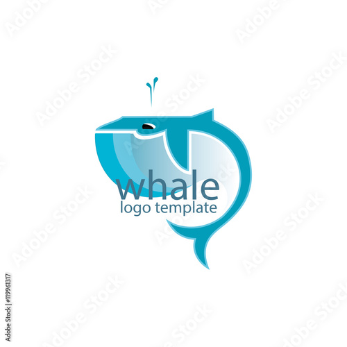 Whale logo template