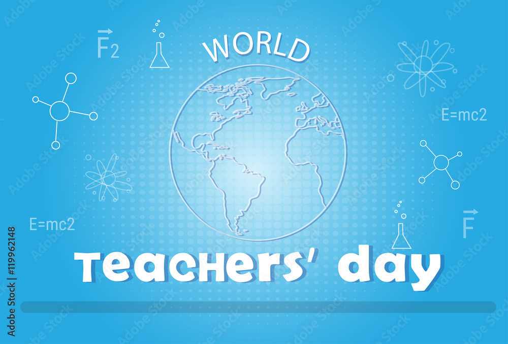 International Teacher Day World Holiday Banner International Teacher Day World Holiday Banner