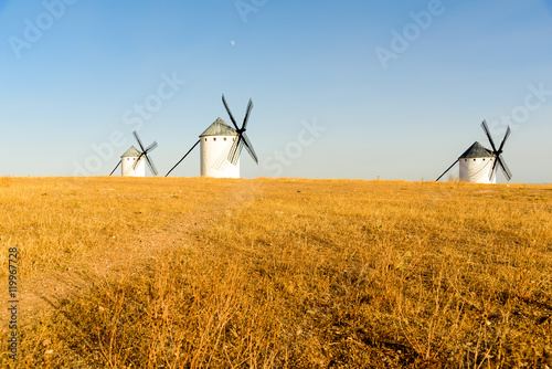 Famous windmills in Spain photo