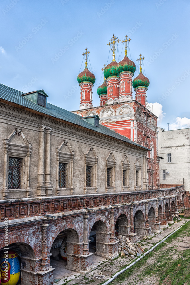 Vysokopetrovsky monastery in Moscow, Russia