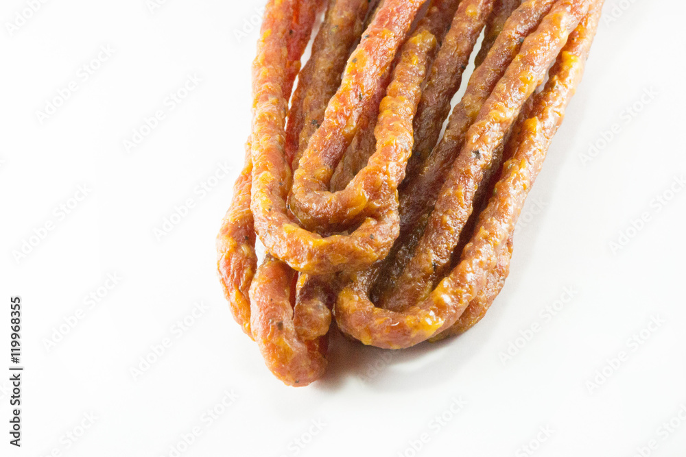 Fototapeta premium Realize mouthwatering kabanossi