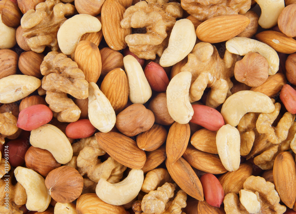 Background of mixed nuts Background of mixed nuts