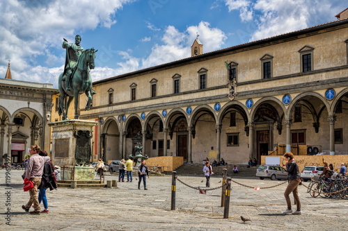 Obraz na płótnie Florenz, Santissima Annunziata w salonie