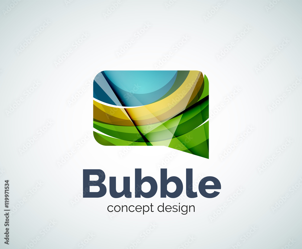 Bubble logo template Bubble logo template
