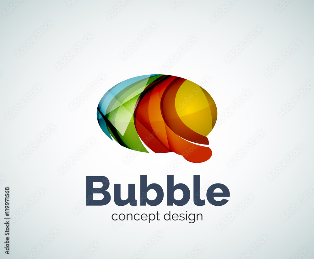 Fototapeta premium Bubble logo template