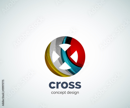 Free Download Vector cross logo template - GFXLoad