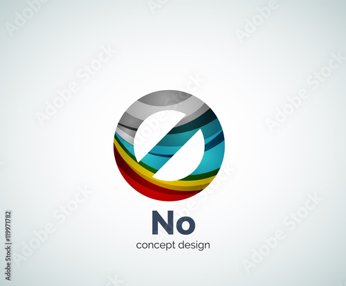 Free Download Vector no concept, prohibition logo template - GFXLoad