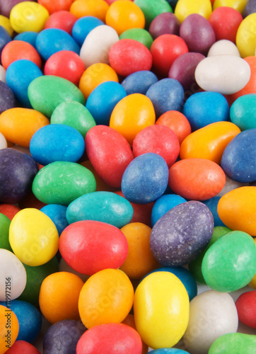 Background of multicolored candies