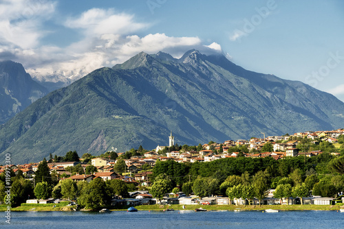 Colico (Lecco) and the lake of Como