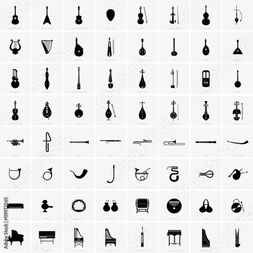 Canvastavla Musical instruments