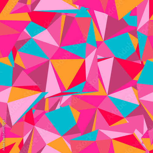 Multicolor seamless pattern. elements of triangle for design. stylish