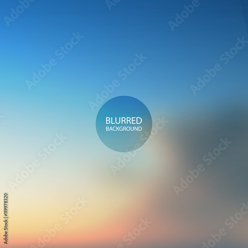Abstract Background - Blurred Image - Sunset