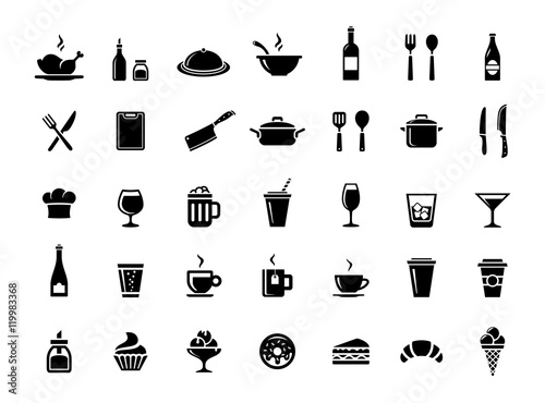 Restaurant vector icons