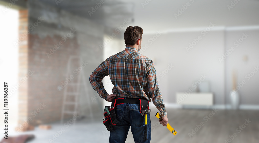 Engineer Adult Adult engineer man . Mixed media Stock Photo | Adobe Stock