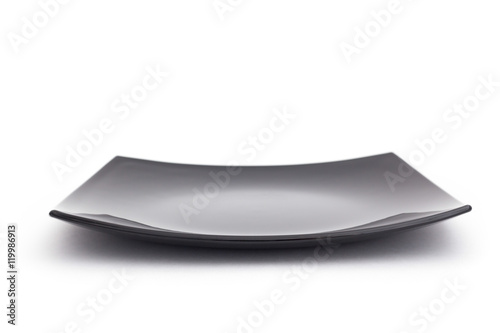 black plate isolated