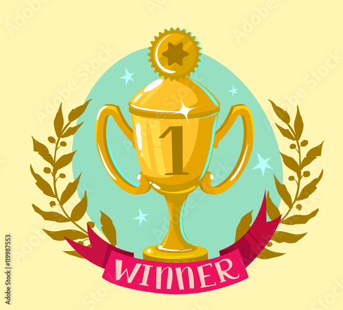 Cup winners with a laurel wreath