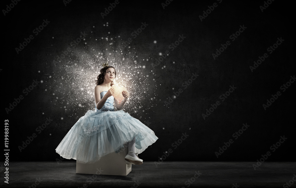 She is little princess . Mixed media She is little princess . Mixed media