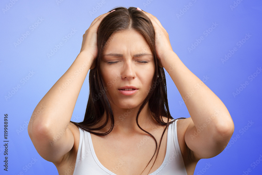 Portrait of unhappy young woman Portrait of unhappy young woman