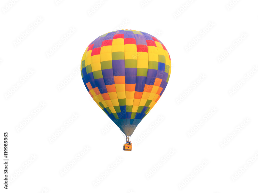 Fototapeta premium hot air balloons isolated on white