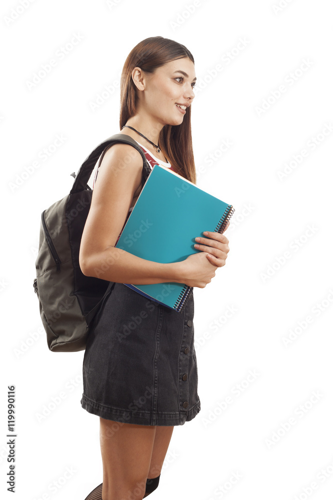 Portrait of a cute young student girl Portrait of a cute young student girl