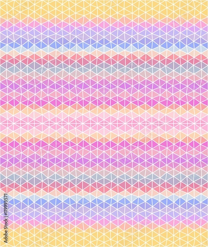 Multicolored triangular background. Seamless pattern