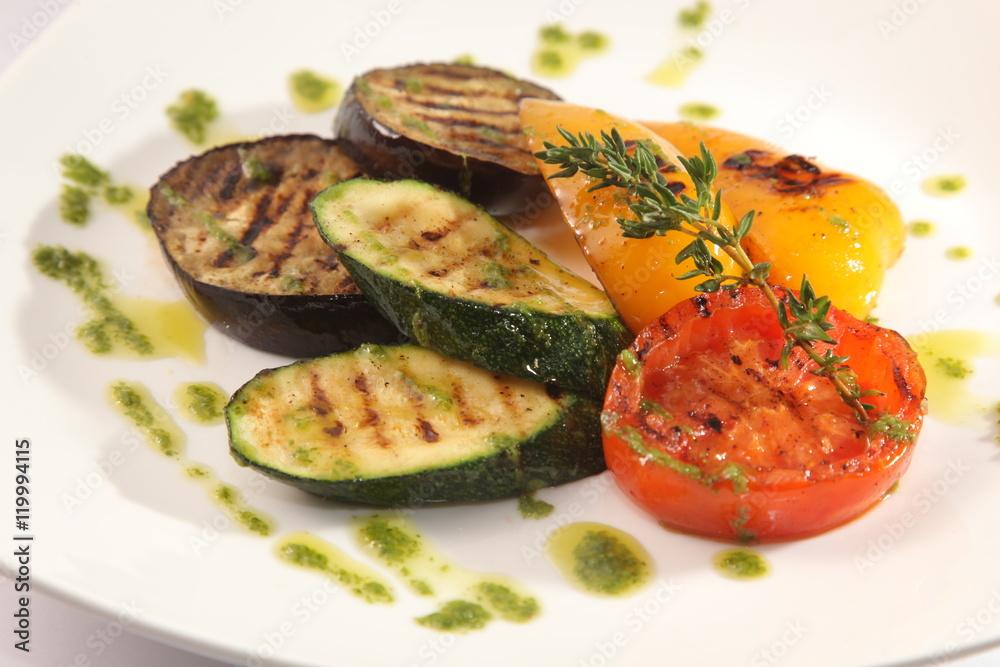 Zucchini and grilled vegetables Zucchini and grilled vegetables