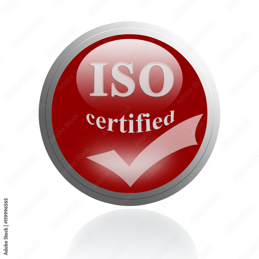 ISO certified icon or symbol image concept design for business and use in company system. ISO certified icon or symbol image concept design for business and use in company system.
