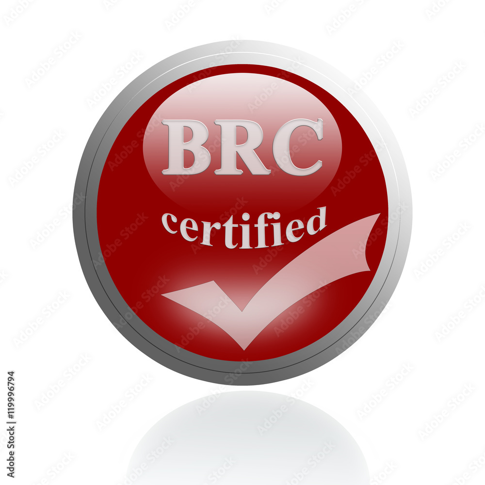 BRC certified icon or symbol image concept design for business and use in company system. BRC certified icon or symbol image concept design for business and use in company system.