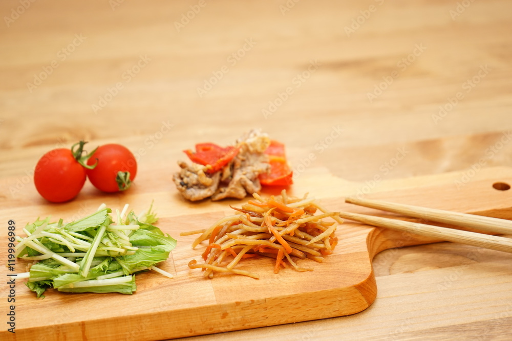 Organic healthy lunch plate with vegetables Organic healthy lunch plate with vegetables