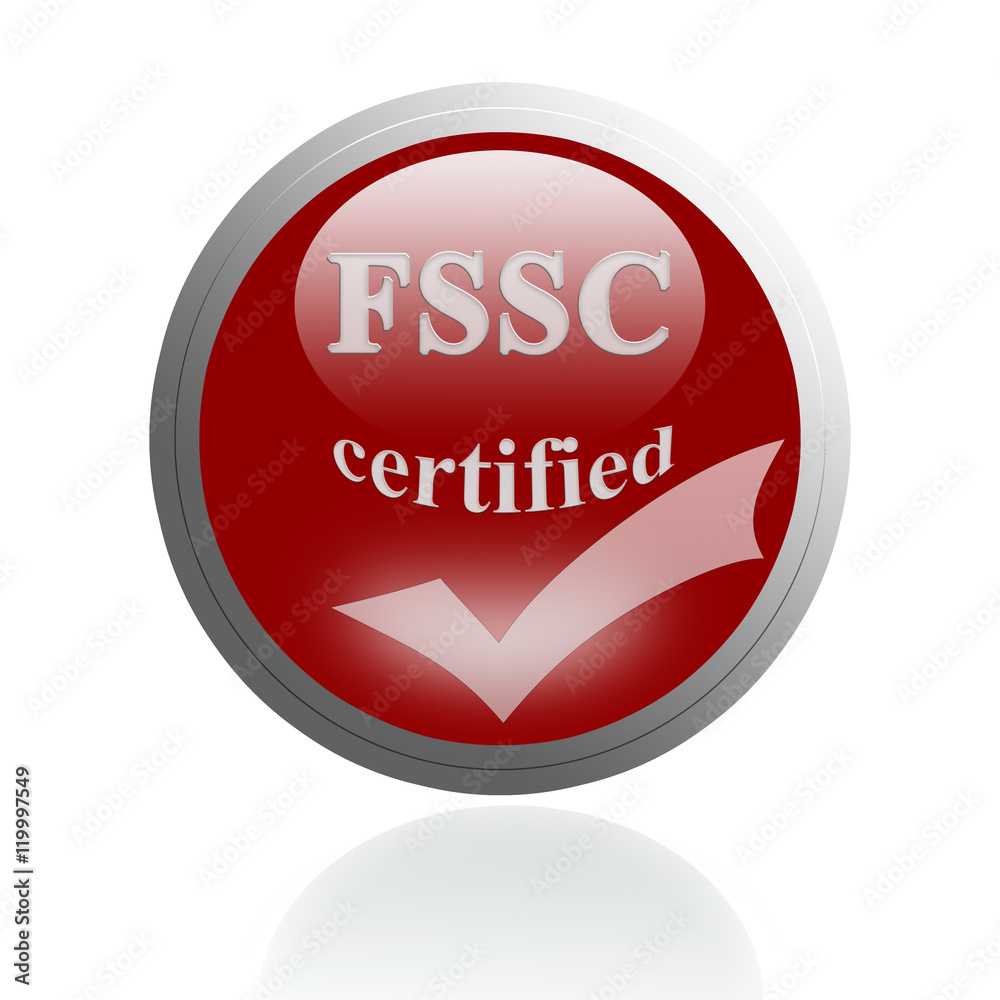 FSSC certified icon or symbol image concept design for business and use in company system. FSSC certified icon or symbol image concept design for business and use in company system.