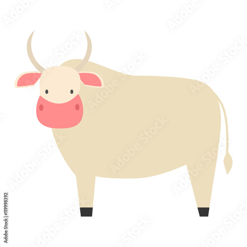 Cartoon cow character