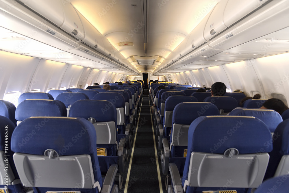 interior of the passenger seat airplane interior of the passenger seat airplane