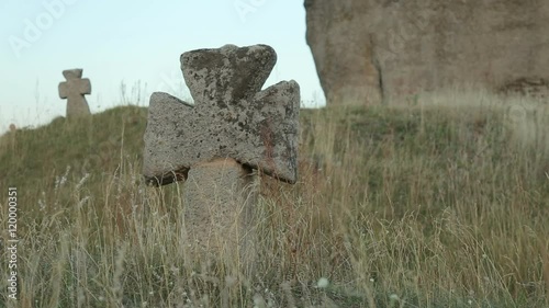 Graves In a Very Old Cemetery. It is 17-18 centrury graves photo