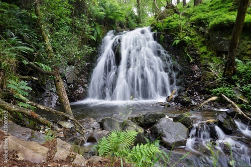 A waterfall in the Lake District of Cumbria  in Northern England